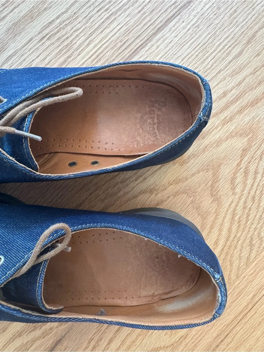 Dr. Martens Cagney 3-Eye Oxford In Indigo Denim Men's US 13 Like New
